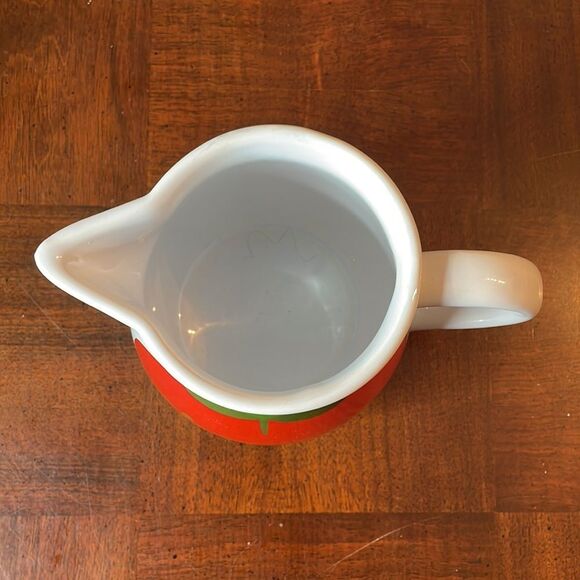 Vintage Porcelain Small Waechtersbach Pitcher With Apple Western Germany - Picture 2 of 7